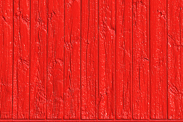 Image showing red fence