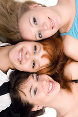 Image showing Three cheerful women