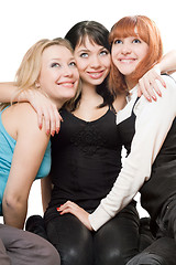 Image showing Three beautiful young women