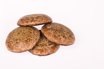 Image showing Coated ginger biscuits