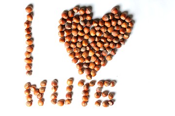 Image showing i love hazelnut