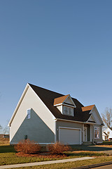 Image showing Newly Constructed Home with Two Car Garage