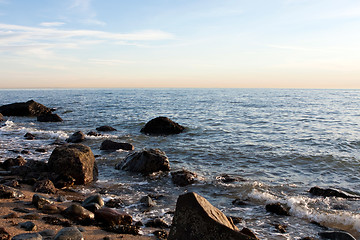 Image showing Rocky Hammonasset Beach Scene 