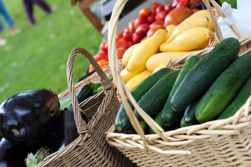 Image showing Fresh Organic Farmers Market Vegetables
