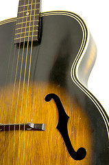 Image showing Acoustic Guitar Detail