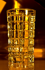 Image showing The golden glass