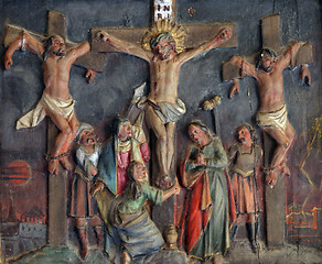 Image showing Jesus dies on the cross