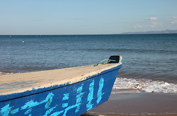 Image showing Boat on the beach