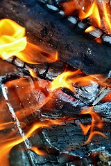 Image showing wood fire