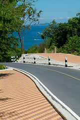 Image showing Road by the sea