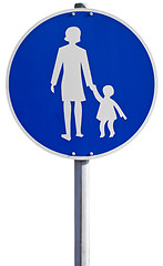 Image showing sign for  sidewalk