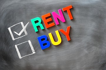 Image showing Rent and buy check boxes