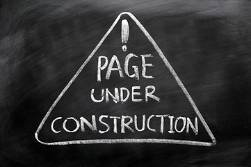 Image showing Page under construction