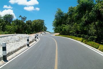 Image showing Road over a hill