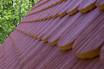 Image showing roof tile with part of eaves gutter
