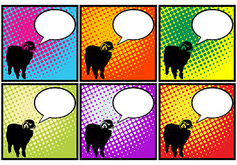 Image showing Sheep in pop art