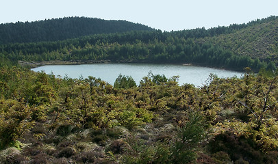 Image showing small lake at the Azores