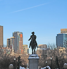 Image showing George Washington Statue in Boston
