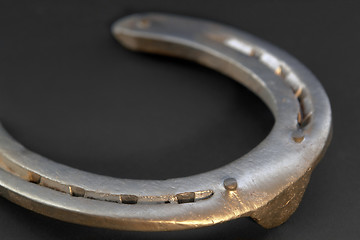 Image showing horseshoe closeup