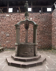 Image showing historic well at Haut-Koenigsbourg Castle