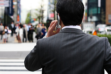 Image showing Businessman on the street