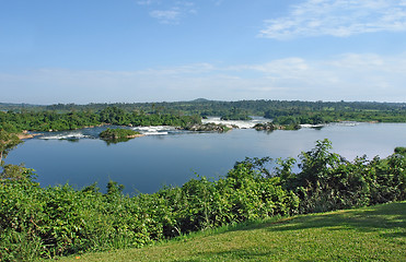 Image showing River Nile scenery near Jinja in Uganda