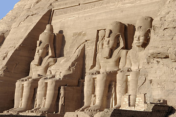 Image showing statues at Abu Simbel temples