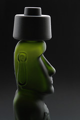 Image showing moai head bottle