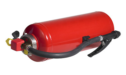 Image showing red fire drencher