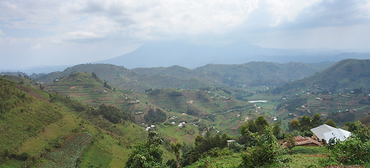 Image showing panoramic view in the Virunga Mountains