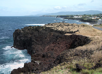 Image showing coastal scenery at the Azores