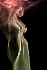 Image showing multicolored smoke