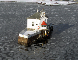 Image showing lighthouse in winter
