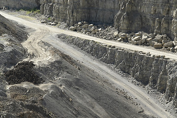 Image showing streets in a stone pit