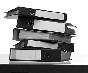 Image showing folders on desk surface