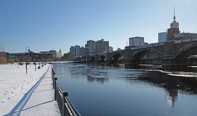 Image showing Boston scenery with Charles River