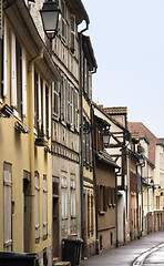 Image showing street scenery in Colmar