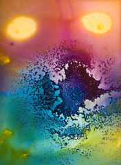 Image showing multicolored dye creation