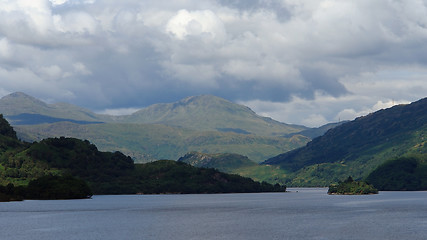 Image showing Loch Lomond with dramatic sky