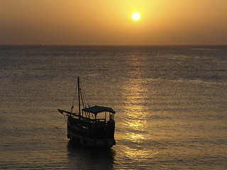 Image showing sundown in Africa