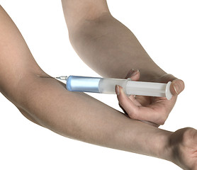 Image showing self injection