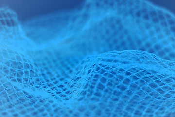 Image showing blue net background