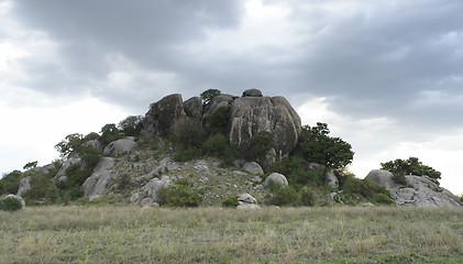 Image showing Kopjes in the african Serengeti