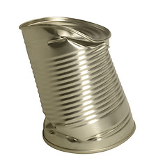 Image showing bent tin can