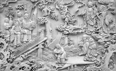 Image showing relief in the Yuyuan Garden