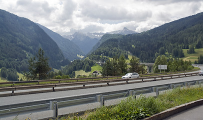 Image showing alpine scenery at summer time