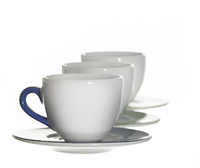 Image showing white porcelain cups