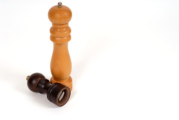 Image showing Two pepper mills