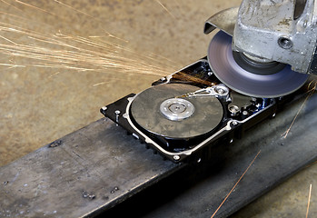 Image showing hard disk grinding