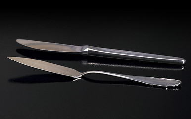 Image showing metallic cutlery